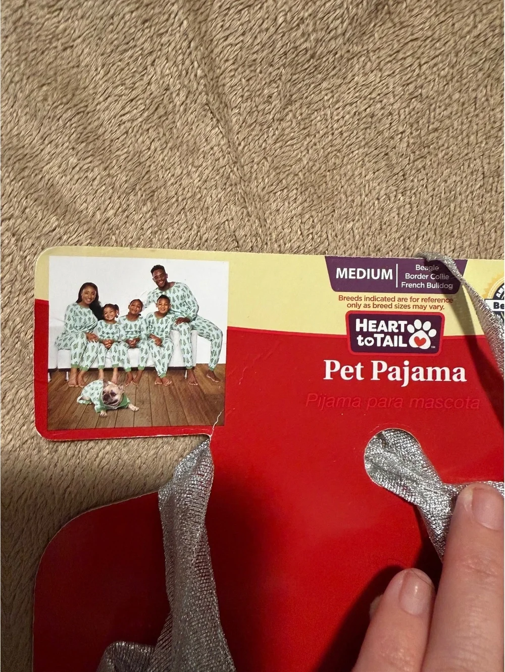 Heart to Tail Medium Christmas Tree Print Pet Pajama